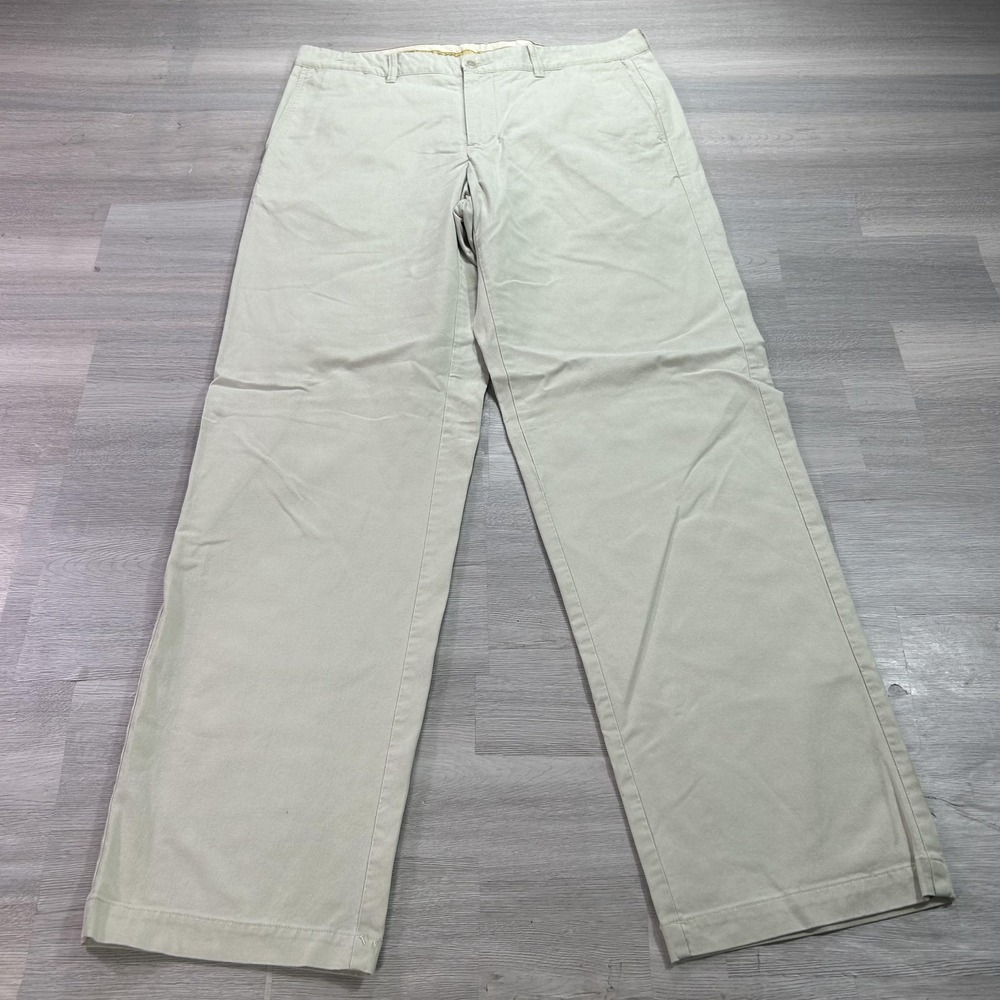 Tommy Bahama Pants Mens 36x34 Beige Lyocell Stretch Relaxed Fit Chino Casual